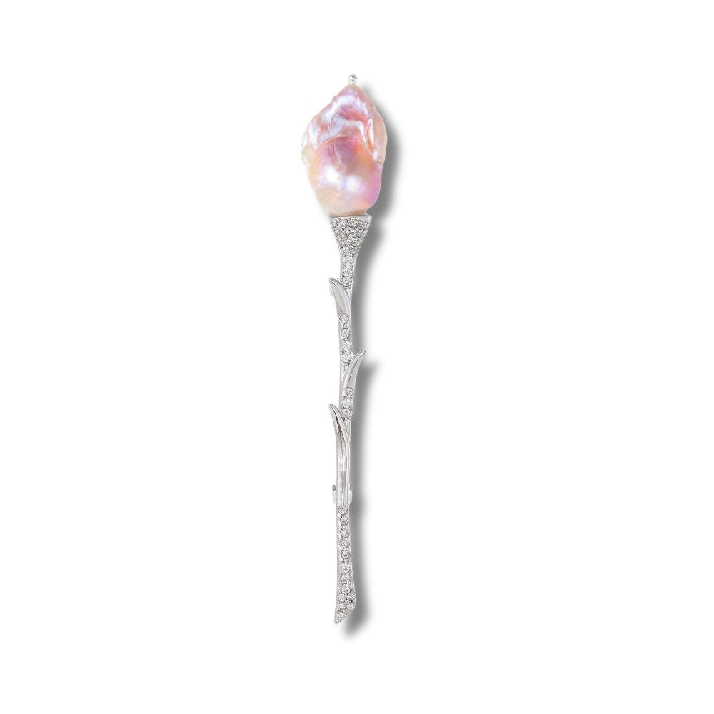 MINERVA I Pearl Brooch