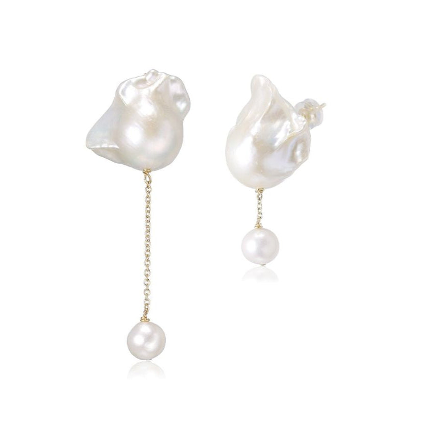 MINERVA Pearl Mismatch Earrings