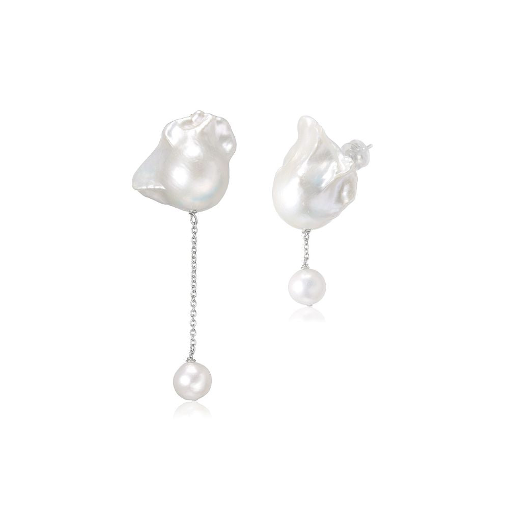 MINERVA Pearl Mismatch Earrings