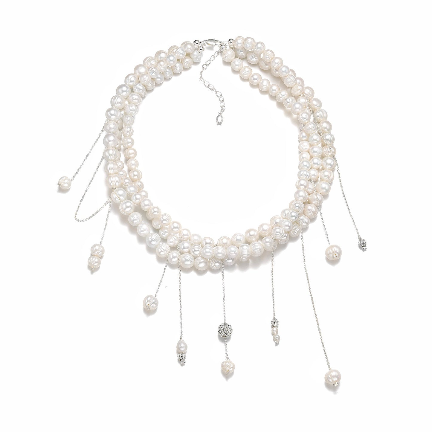 MANASVI Pearl Collar Necklace