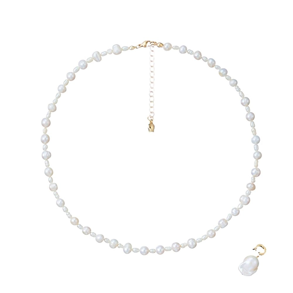 MAKAYLA Pearl Necklace Detachable Pendant