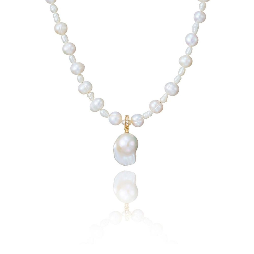 MAKAYLA Pearl Necklace Detachable Pendant