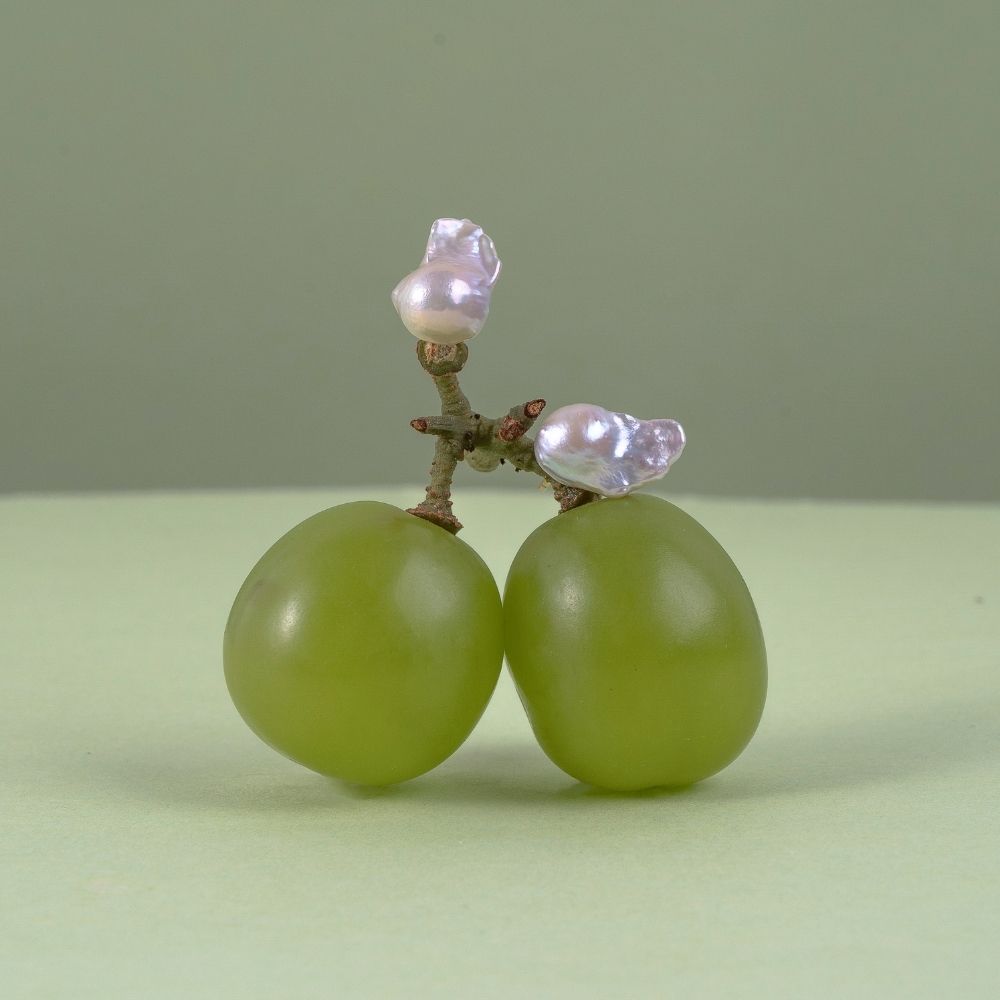 PERLA Baroque Pearl Stud Earrings