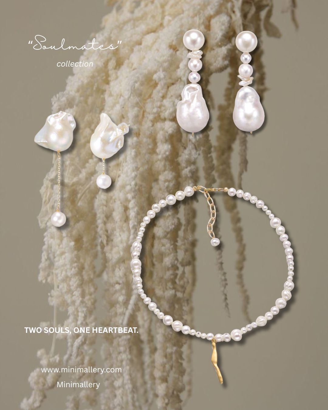 MINERVA Pearl Mismatch Earrings